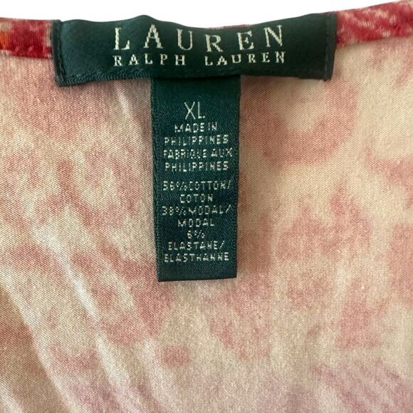 Lauren Ralph Lauren Fuchsia Faux Wrap Dress Boho Ruffle Sleeveless Women’s XL - Picture 5 of 9